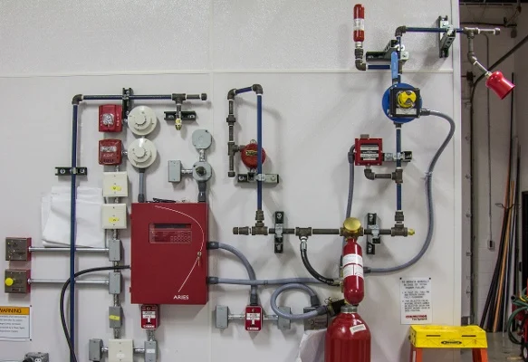 co2 flooding system for electrical panels